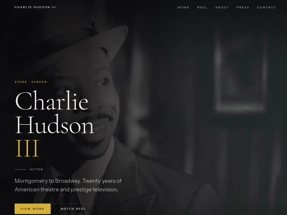 Charlie Hudson III website